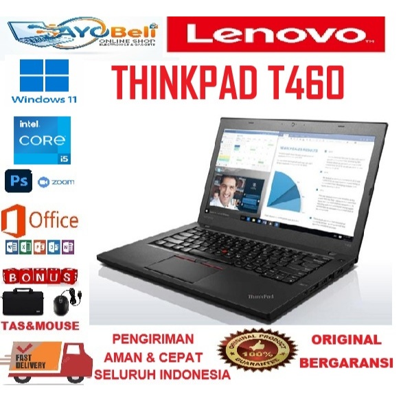 LAPTOP LENOVO THINKPAD T460S T460 I5 6th RAM 16GB/1TB ORIGINAL GARANSI