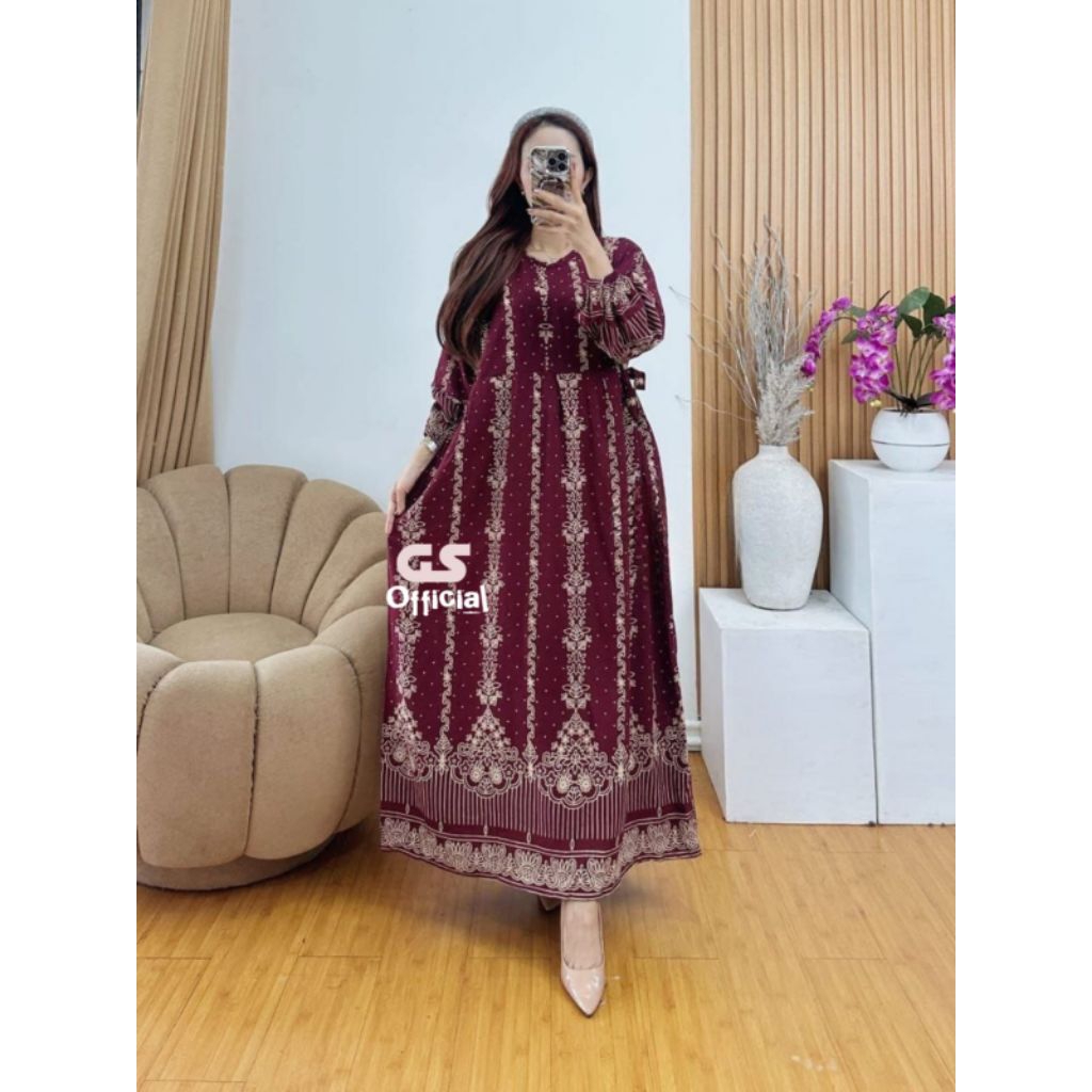 Naima Gamis Chibi Busui Ld 115 Bahan Rayon Premium Lengan Panjang Terlaris