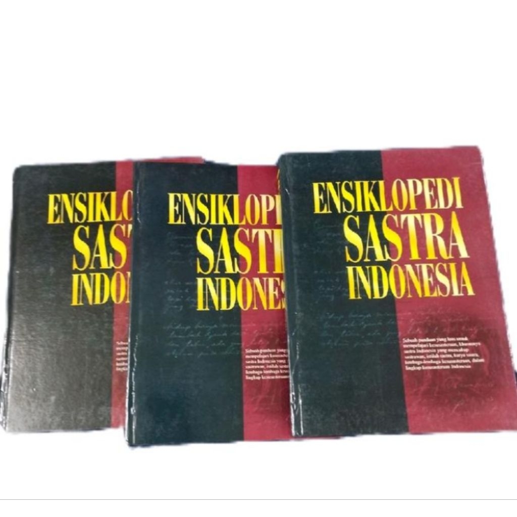 ensiklopedia sastra indonesia 1 set jilid 1 dan 2 hard cover