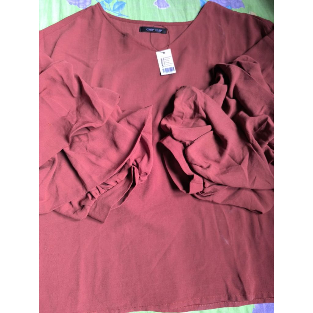 Maroon Blouse Wanita