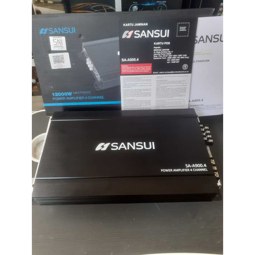 POWER AMPLIFIER AUDIO MOBIL 4 CHANNEL SANSUI SA-A900.4 ORIGINAL