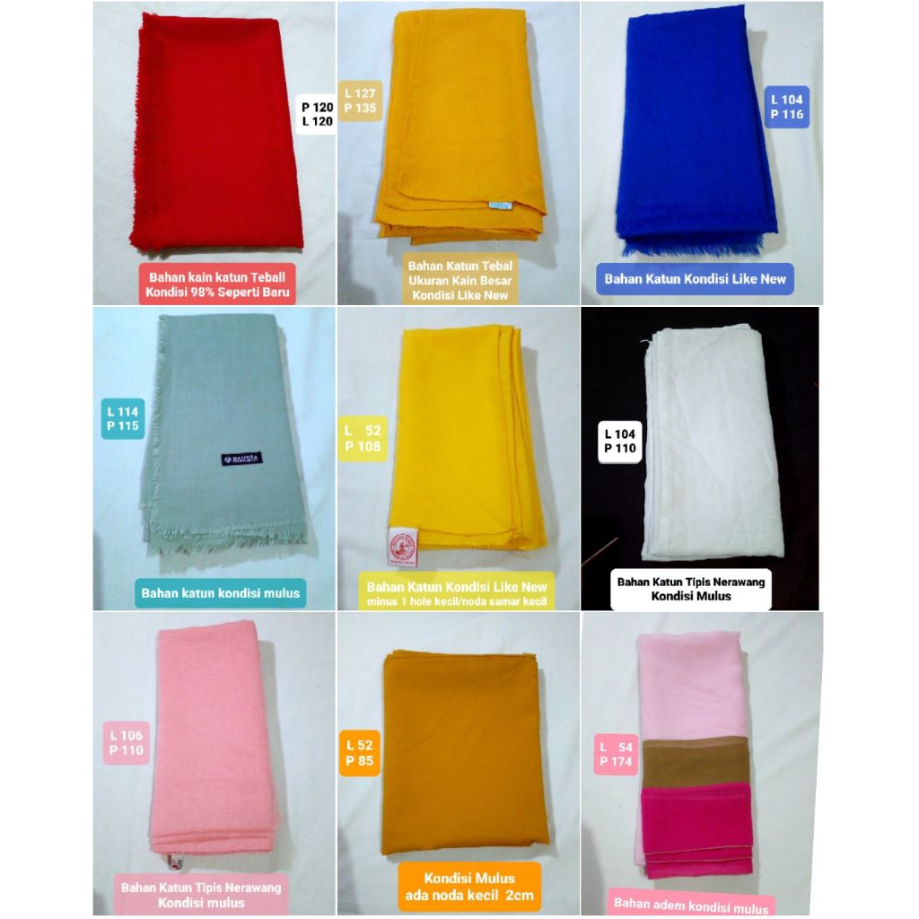 Hijab polos bahan katun Tebal besar Like New/branded Nobby/Saudia/Umama //PL