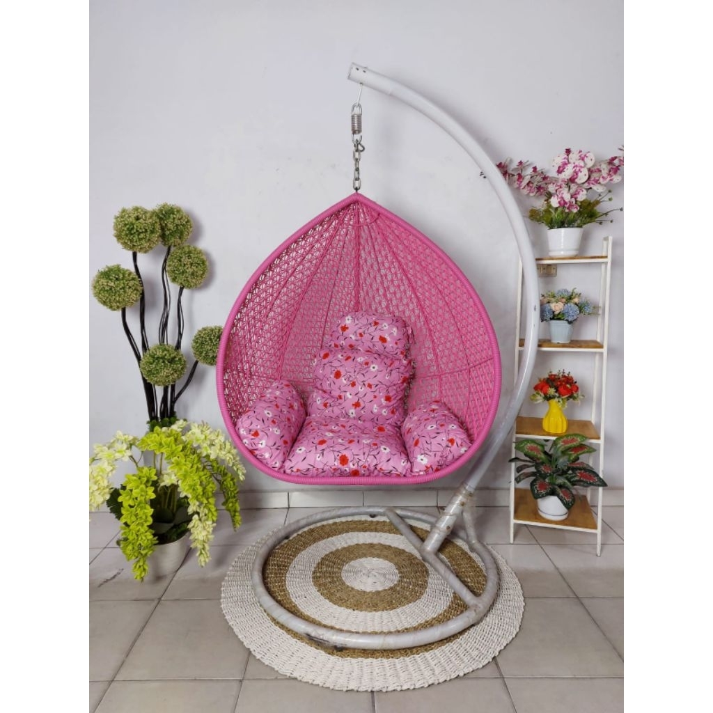 ayunan pear free bantal / ayunan rotan sintetis