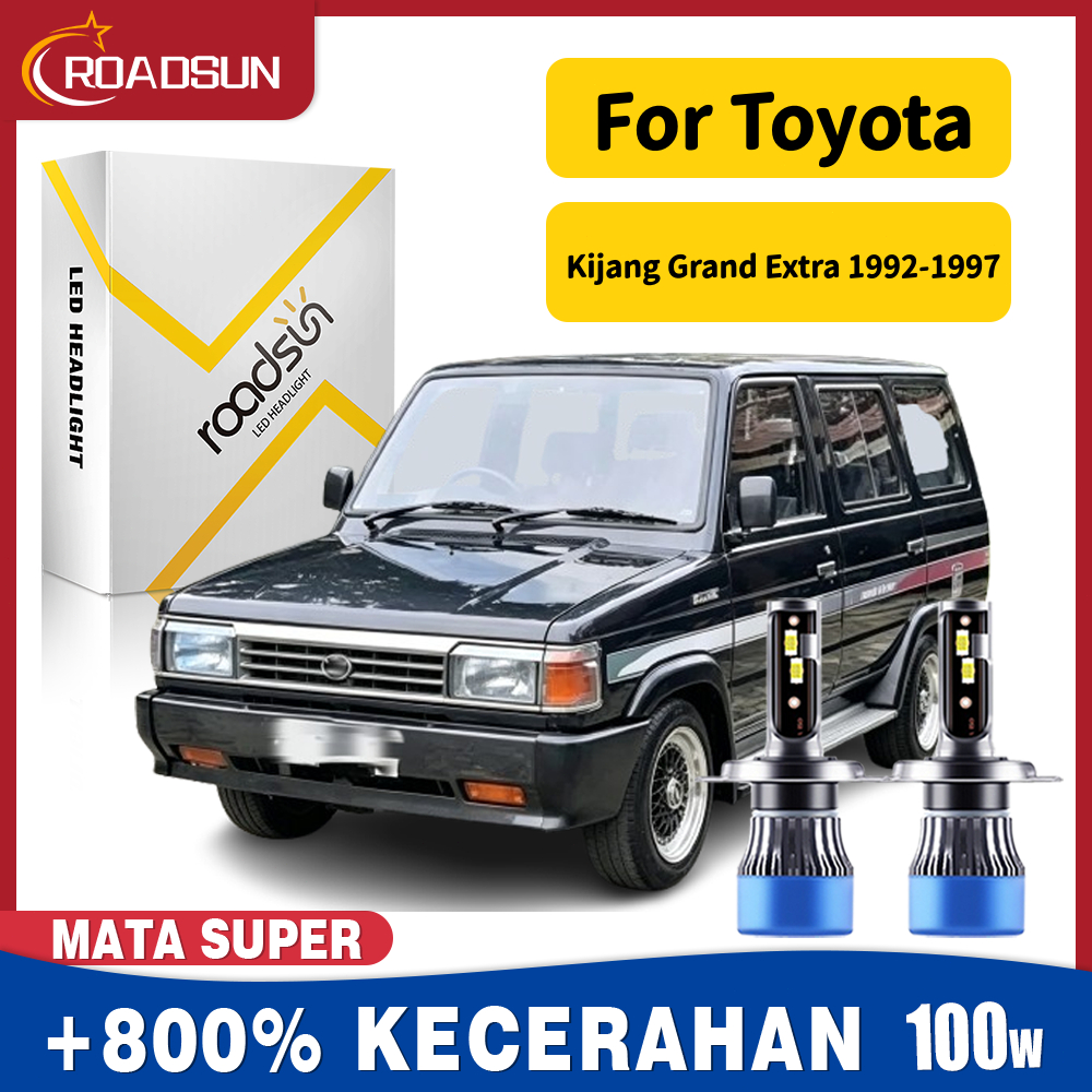 Cocok untuk Toyota Kijang Grand Extra 1992-1997 Super Terang Led Lampu Depan Mobil Bohlam Hi/Lo Beam