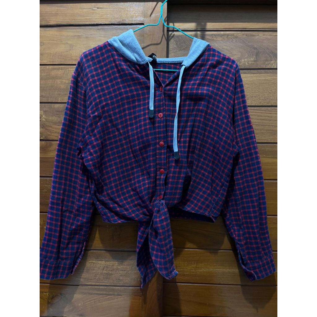 Cardigan Kotak Kotak