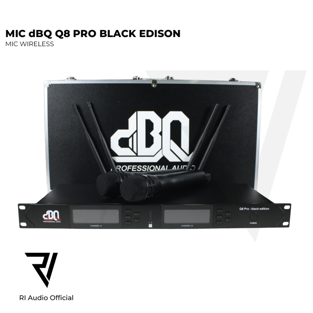 MICROPHONE DBQ Q8 PRO BLACK EDITION WIRELESS MICROPHONE/MIC WIRELESS DBQ BLACK EDITION/MIC Q8 PRO