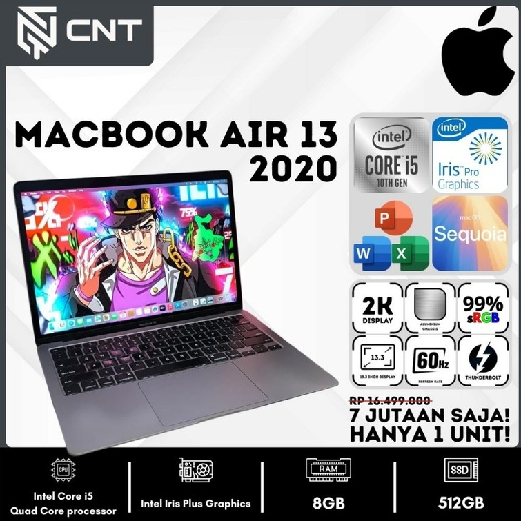 Macbook air 13 2020 core i5 (8/512Gb) Touch Id