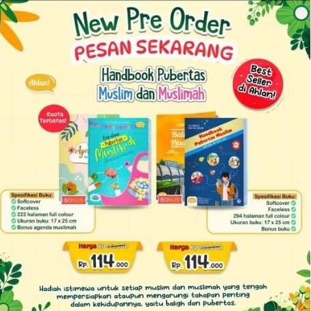 Original Handbook Pubertas Muslim dan Muslimah Bekal mendidik remaja Islam