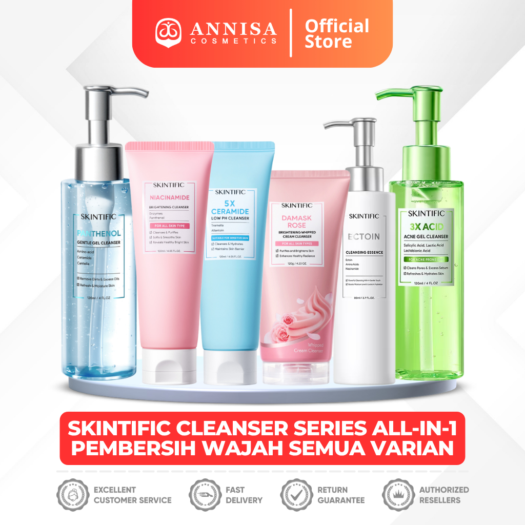SKINTIFIC Cleanser Series All-in-1 - Pembersih Wajah, Facial Cleanser, Cleansing Oil