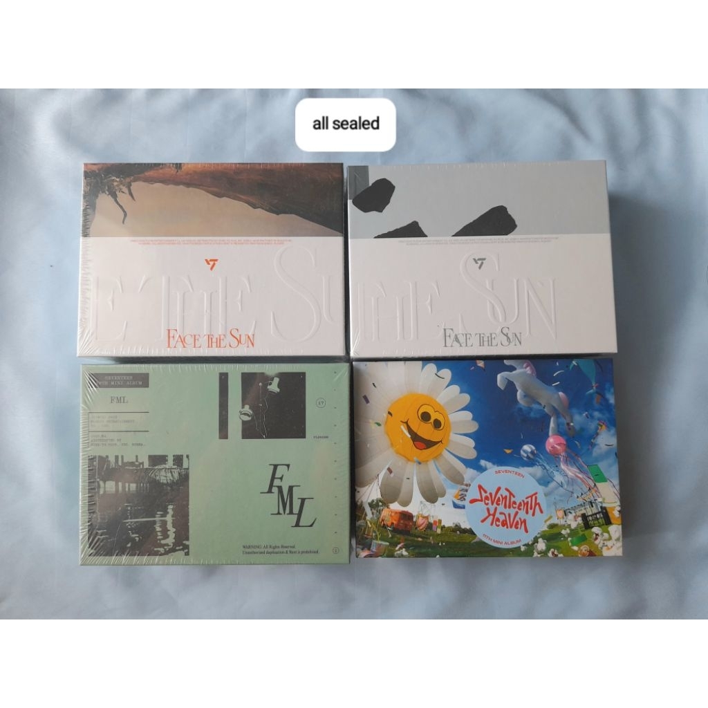 (SALE - READY STOCK) seventeen fml fts ray pioneer heaven kit kihno sealed fullset album airkit face