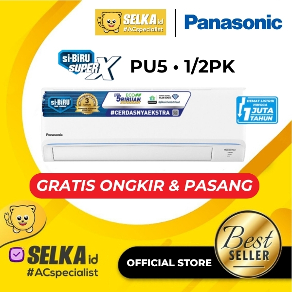 AC PANASONIC PU5AKJ AC SPLIT 1/2 PK INVERTER