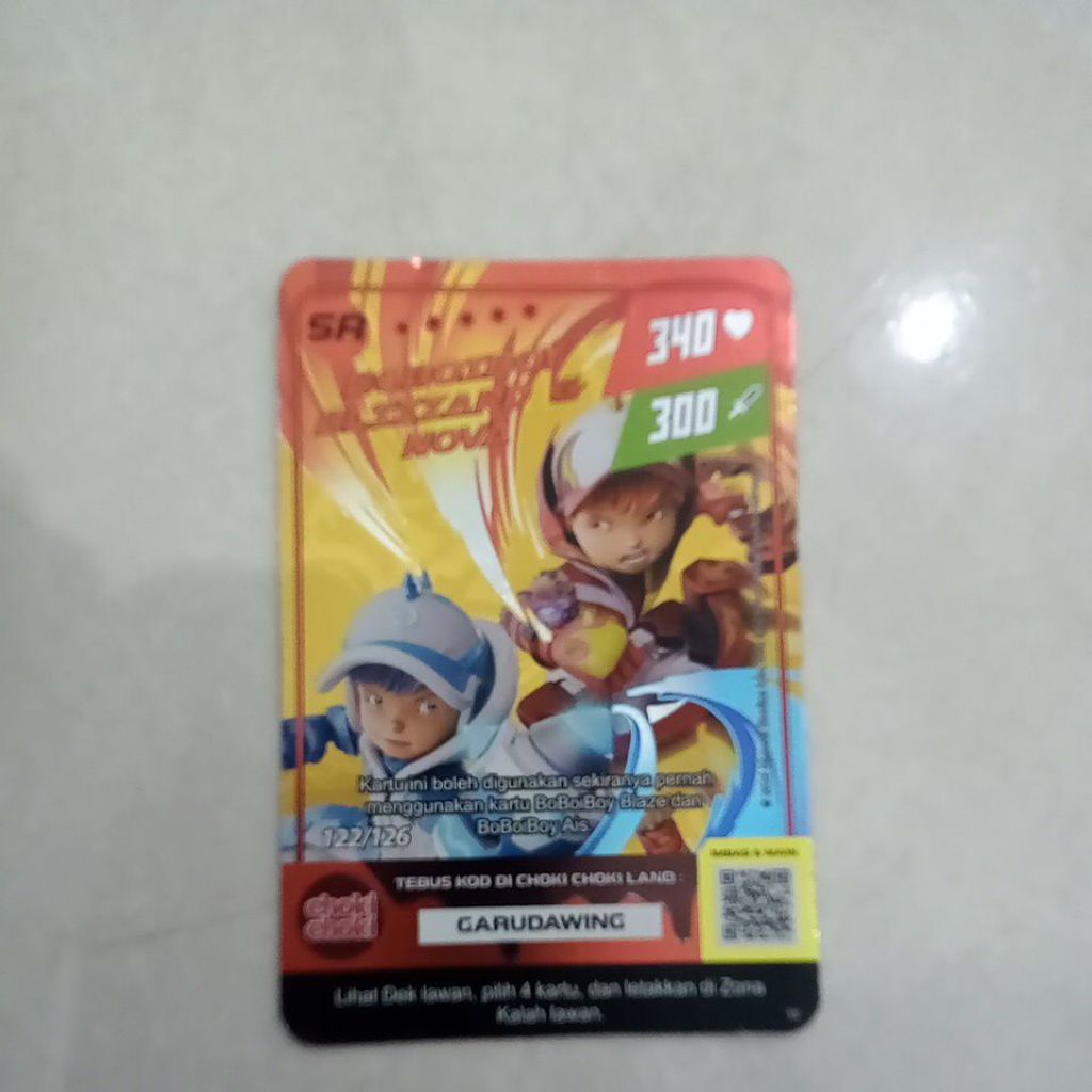 Kartu Hologram Boboiboy - Mecha Gentar AR