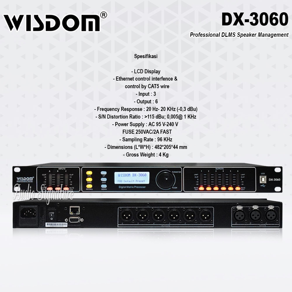 DLMS Speaker Management WISDOM DX 3060 | DX3060 Original