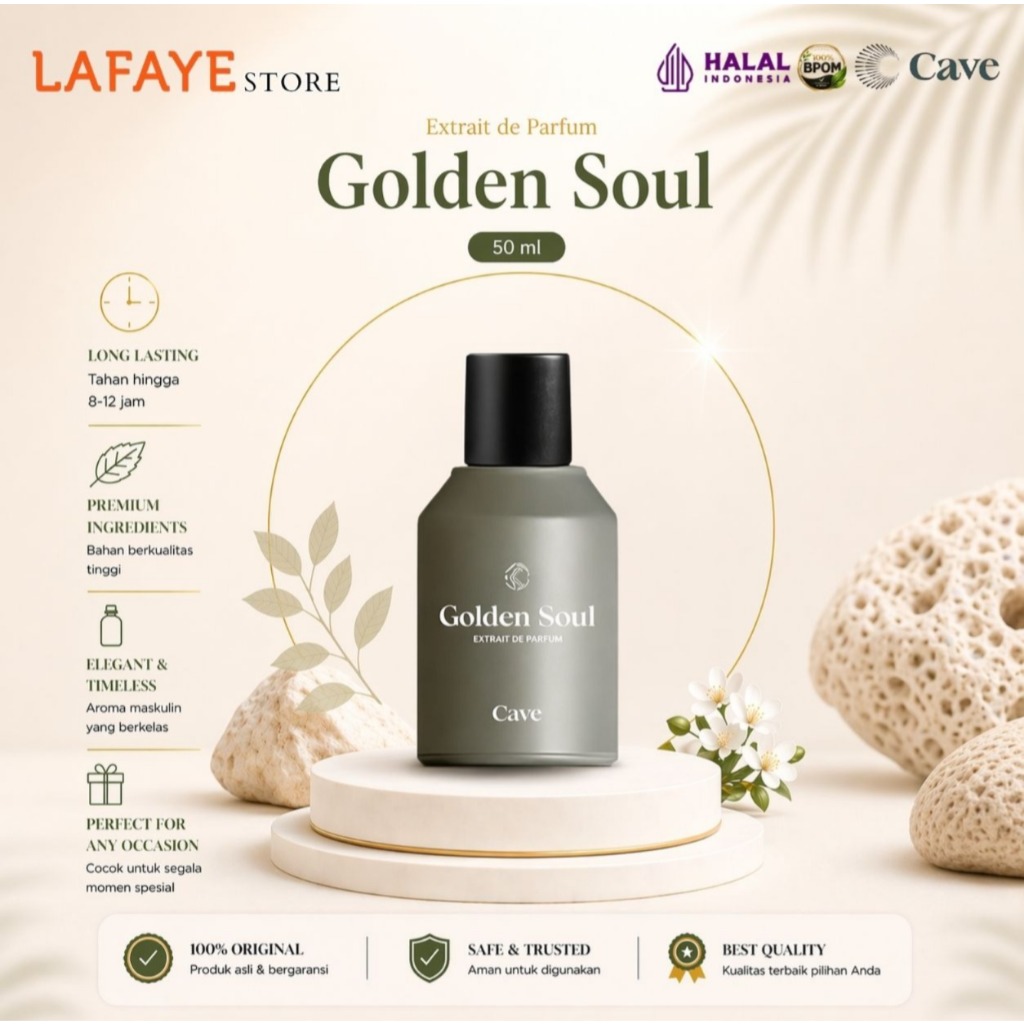 Cave Extrait de Parfum Golden Soul 50ml BPOM