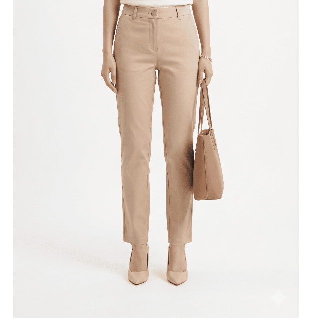 Eprise Chinos Bottom Panjang KHAKI TP06 | Celana Panjang Wanita