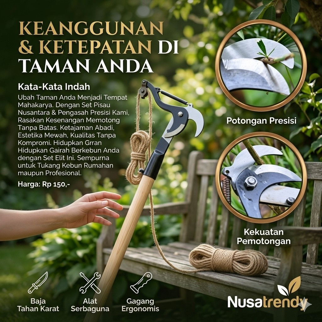 [ ASLI ] Gunting Pruning Alat Berkebun Pangkas Dahan Tarik Pohon dan Ranting Tajam Kuat/GUNTING DAHA