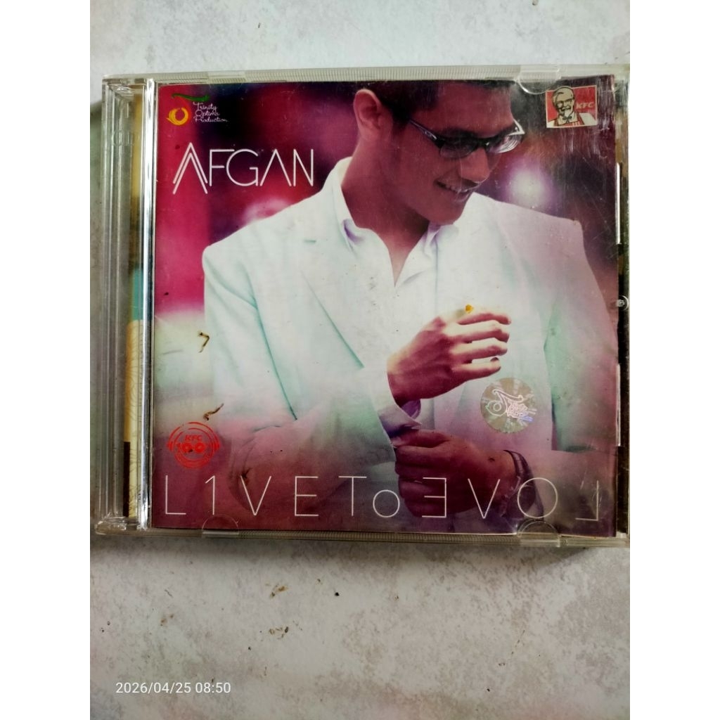 CD jadul AFGAN SYAHREZA "live to love" (KFC)