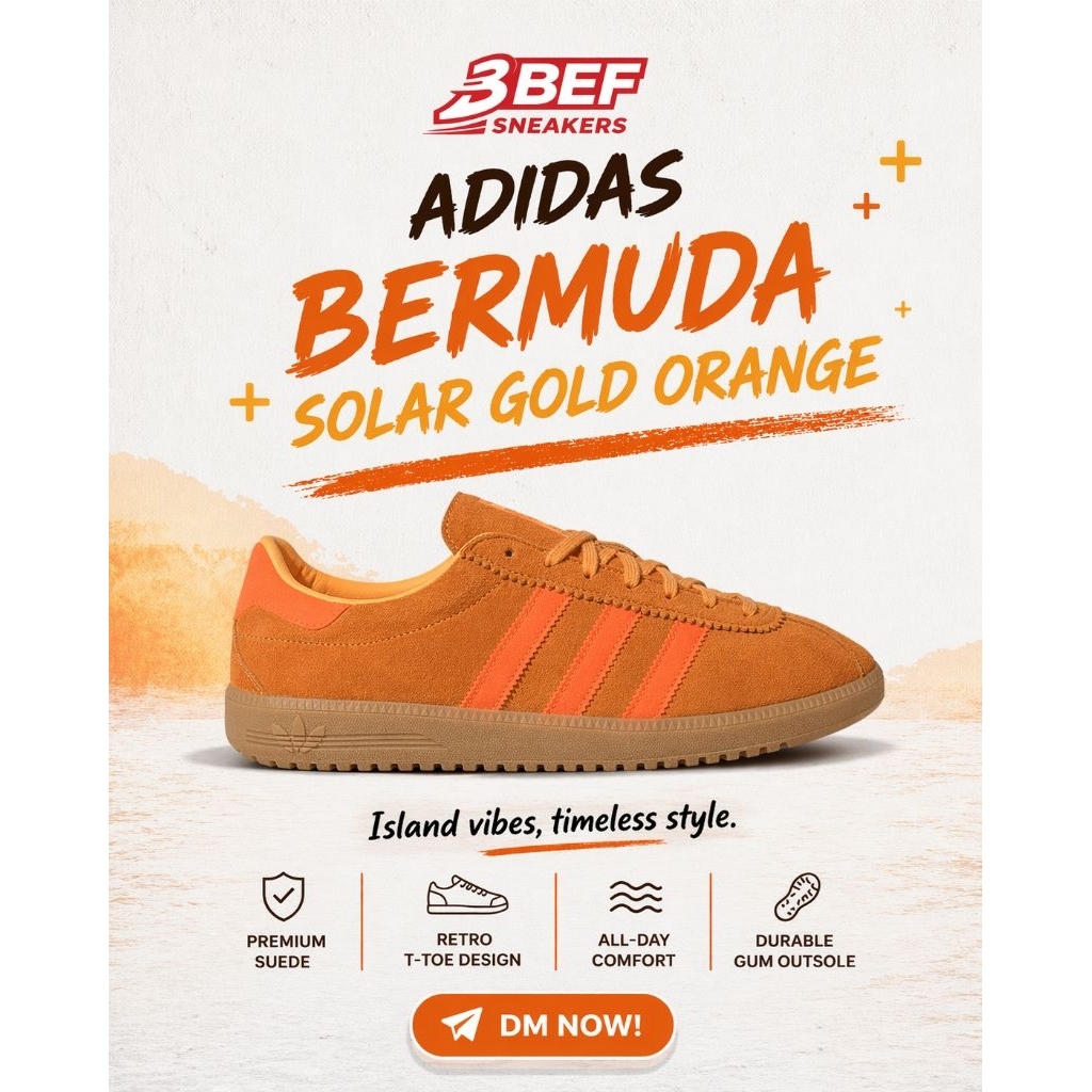 ADIDAS BERMUDA SOLAR GOLD ORANGE