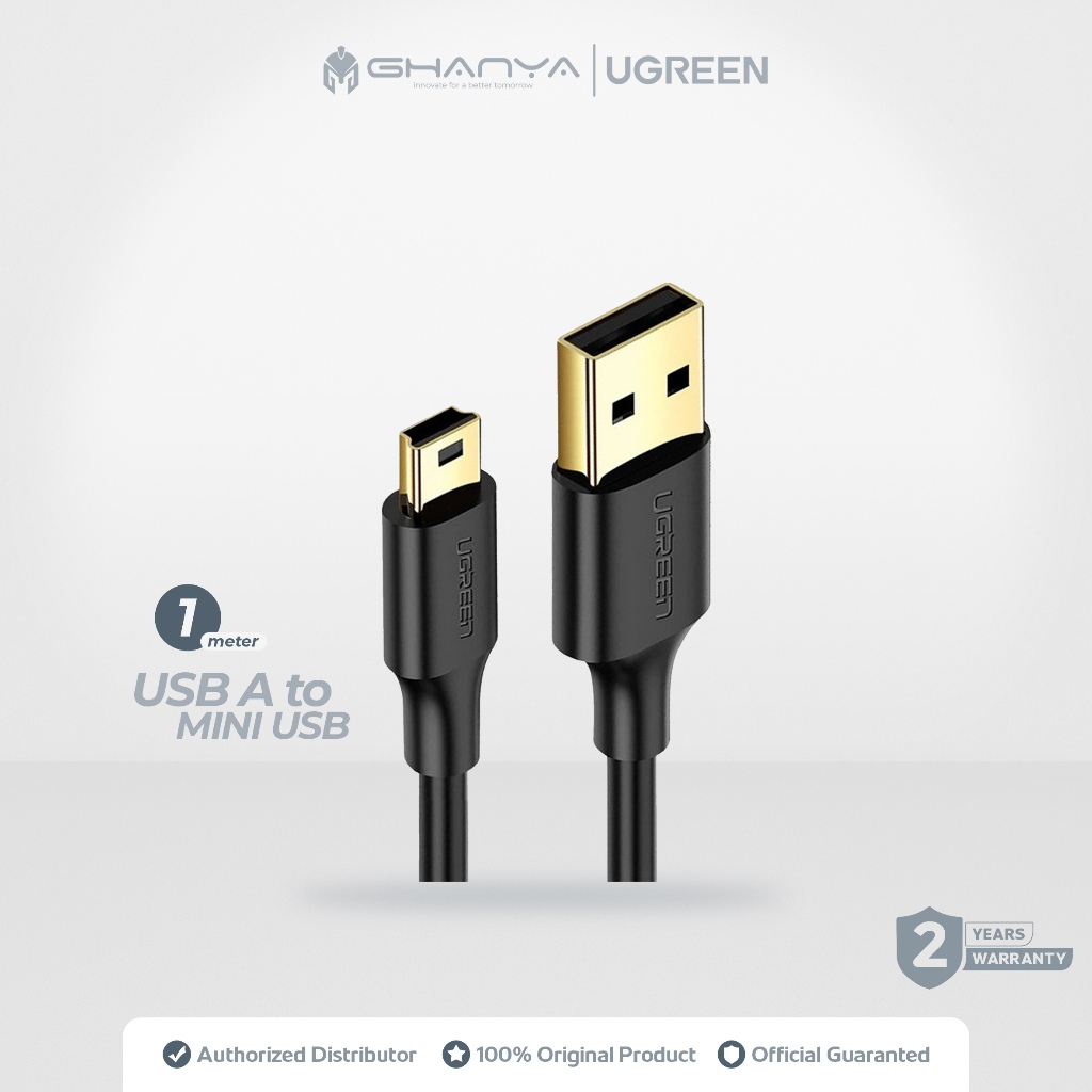 UGREEN Kabel Data Mini USB 5 Pin to USB 2.0 for Harddisk 1 Meter 2 A 10355