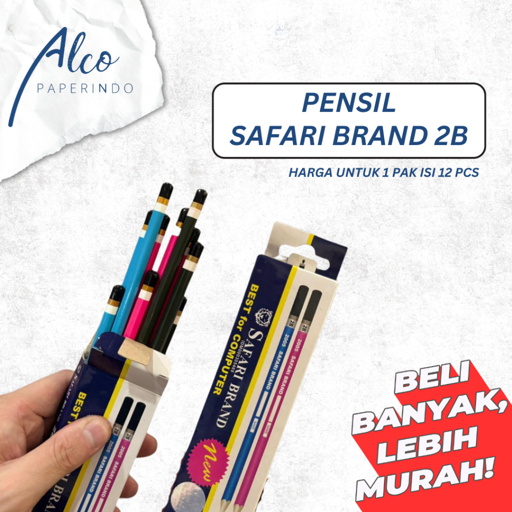 PENSIL SAFARI BRAND 2B ISI 12