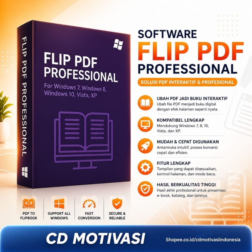 Flip PDF Professional Full Version For Windows Aplikasi Pembuat EBook Dengan Mudah - FlipPDF
