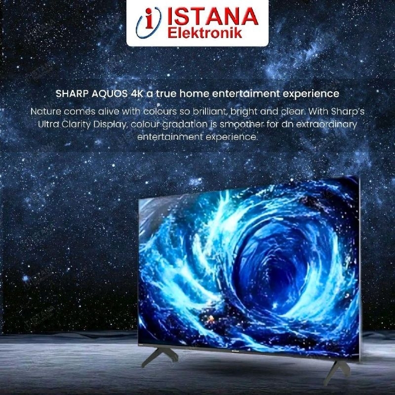 SHARP 50 INCH UHD 4K FRAMELESS GOOGLE ANDROID SMART DIGITAL TV 4T-C50HJ6000i