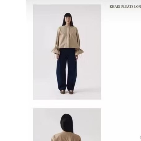 NASL by Nagita Slavina Jacket Khaki Layer Pleats
