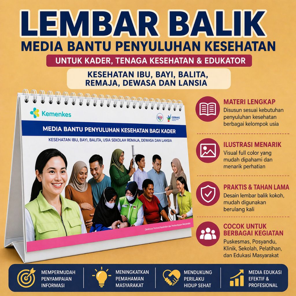 Lembar Balik Penyuluhan Kesehatan Bagi Kader - Media Bantu Penyuluhan Kader - Edukasi Posyandu
