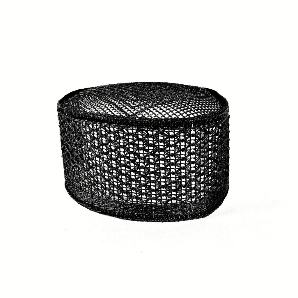 Peci Rajut Diamond Hitam Elegan Fashion Muslim Keren