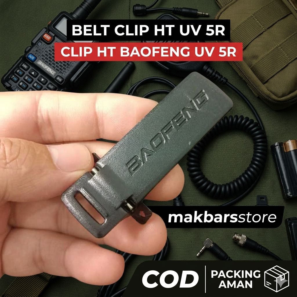 Belt Clip HT Baofeng UV-5R / UV5R Jepitan Sabuk HT Baofeng Original - makbarsstore
