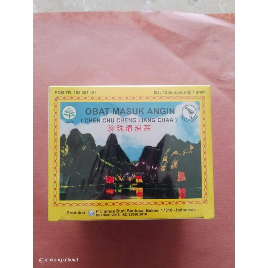 Chen Chu Cheng Liang Chaa / Liang Teh 1 KOTAK ISI 12 SACHET - Mengatasi Masuk Angin dan Panas Dalam