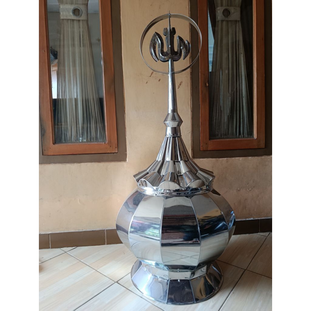 kubah masjid 50cm stainless steel