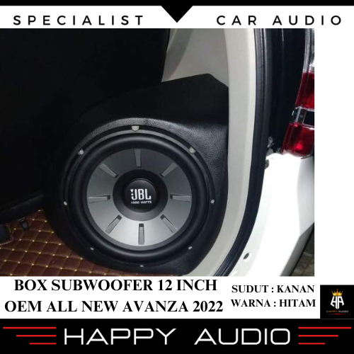 Box Sudut Subwoofer 12 Inch All New Avanza & Xenia 2022 Bahan MDF 18mm Audio Mobil