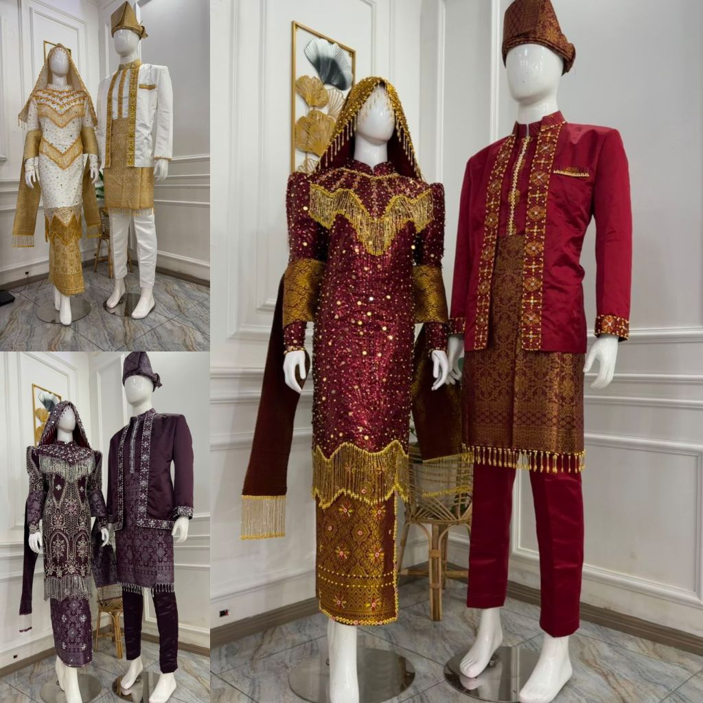 SALE KOTO GADANG COUPLE//DRESS WEDDING//GAUN AKAD//KEBAYA KOTO GADANG//KOTO GADANG ADAT MINANG