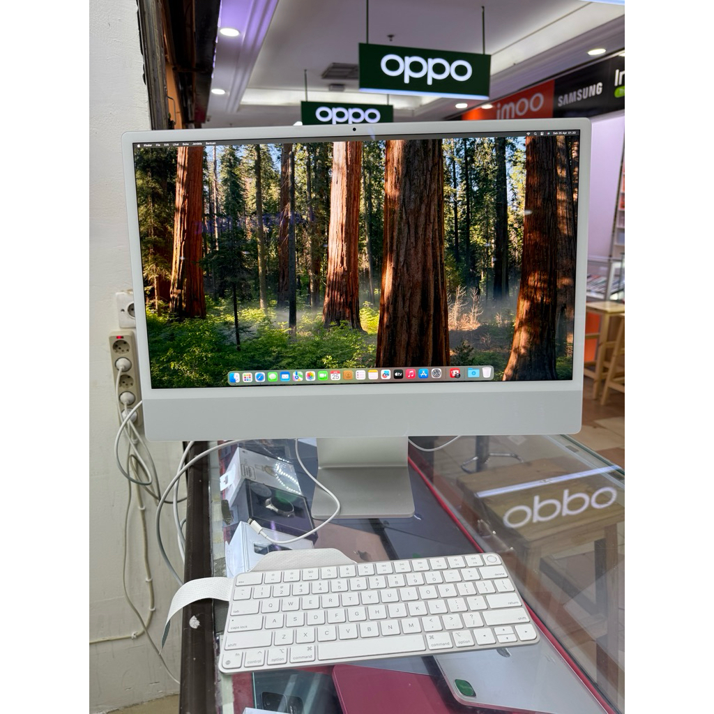 Apple iMac M1 8GB/256GB ex Garansi Resmi iBox Second Original  layar mulus no pixel body mulus no de