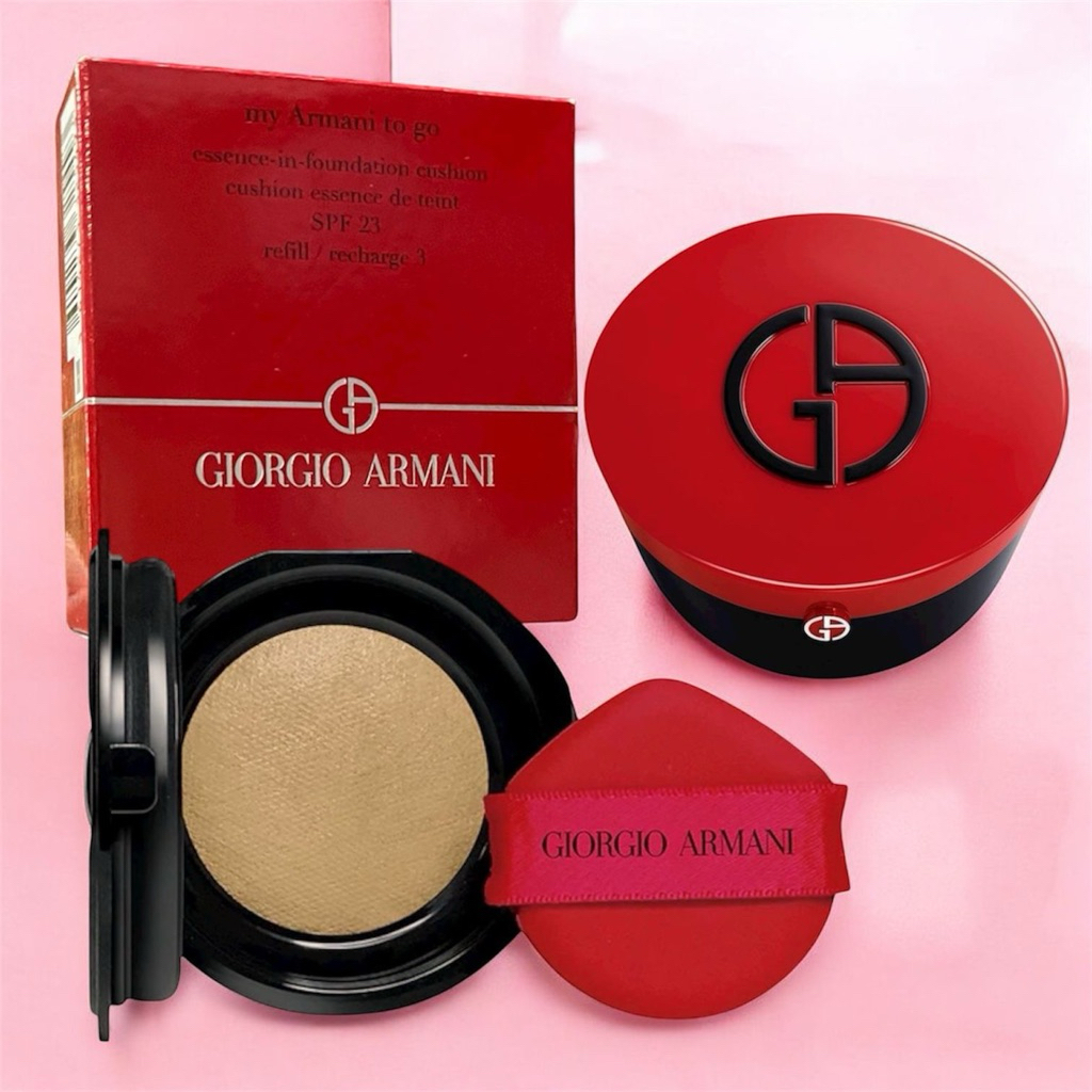 Giorgio Armani Beauty My Armani To Go Cushion Case + Refill Shade 03 15gr - Produk Segel With Box