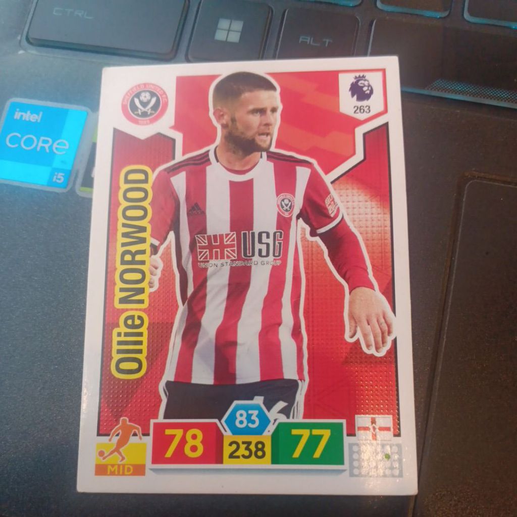 kartu bola panini xl adrenalyn epl 2019/2020 Sheffield United