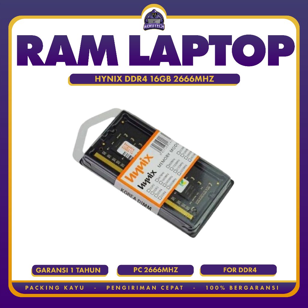 MEMORY SODIM HYNIX DDR4 16GB 2666MHz RAM Laptop