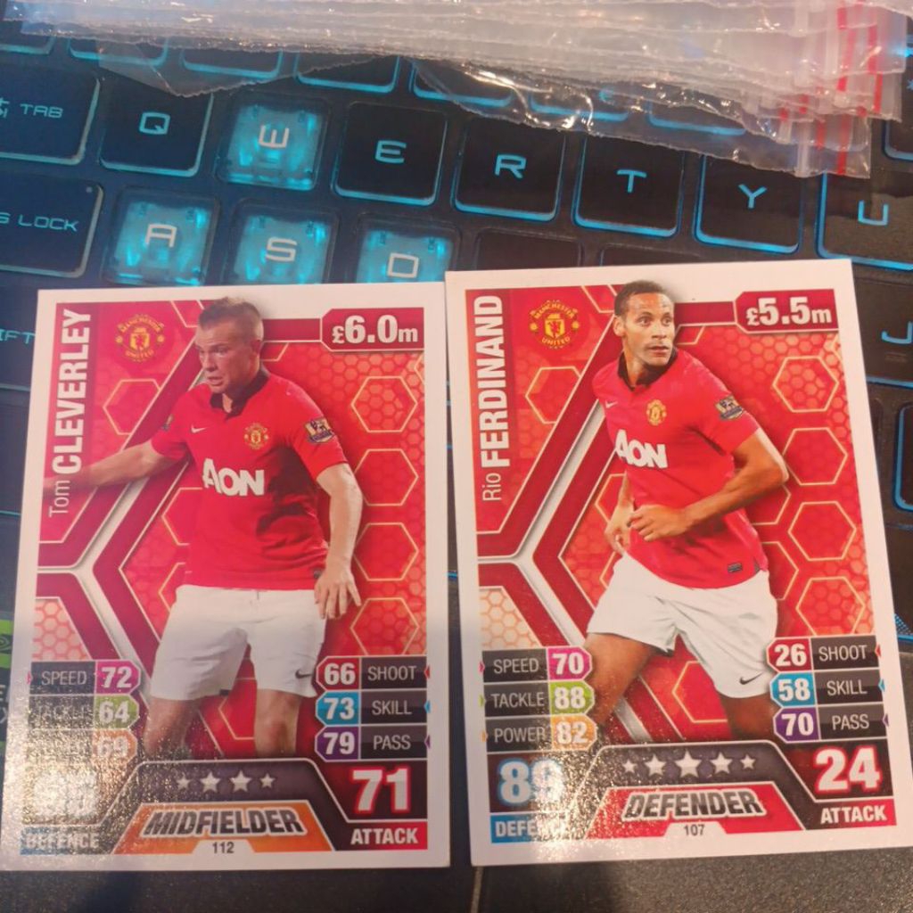 kartu bola match attax epl 2013/2014 Manchester united