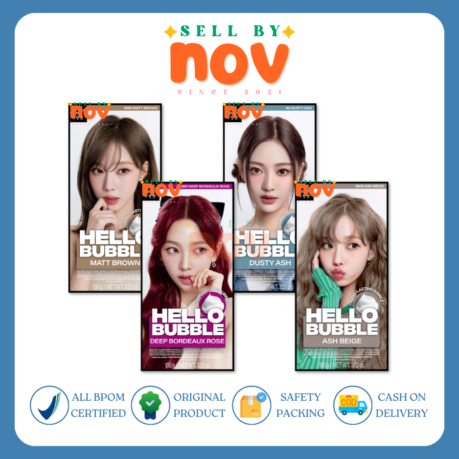 NEW Hello Bubble pewarna cat rambut
