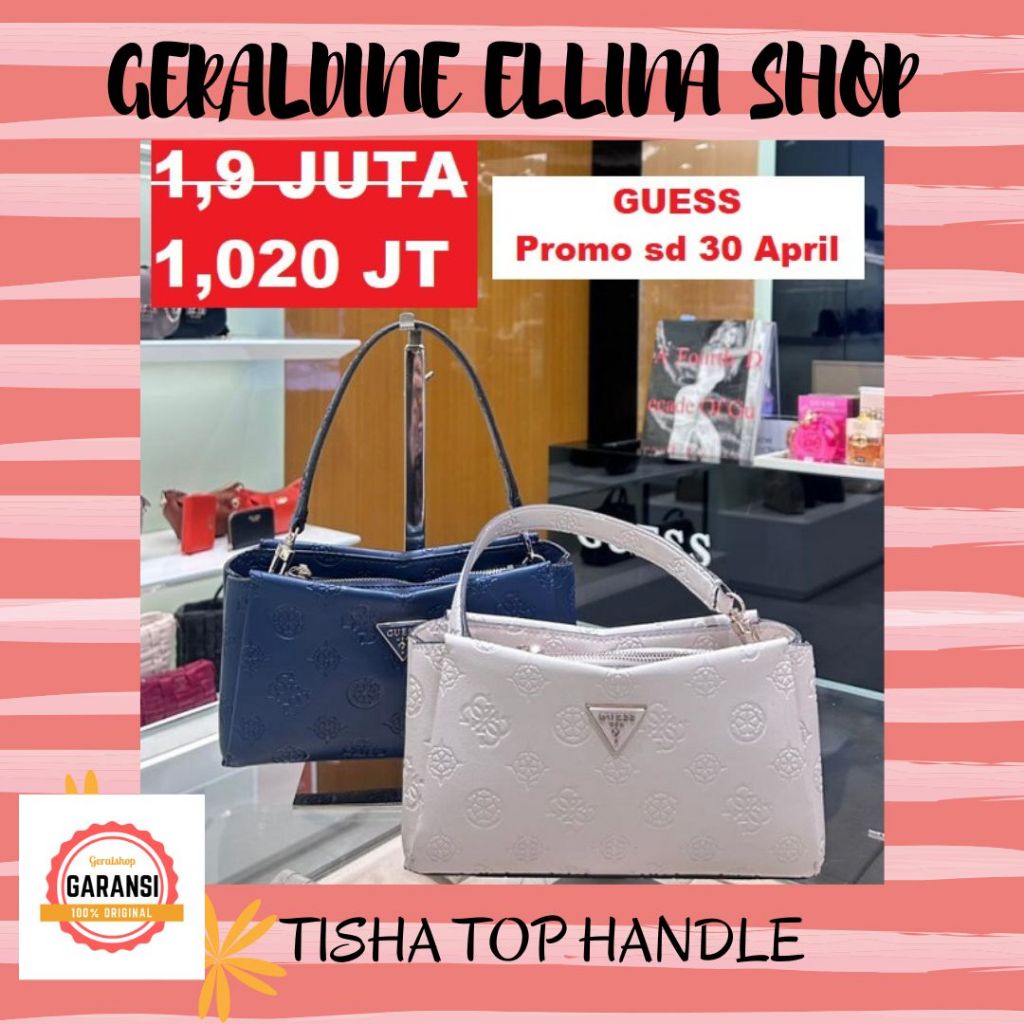 Tas Guess wanita sale satchel bag original store seri ATALIA CROSSBODY BUCKET