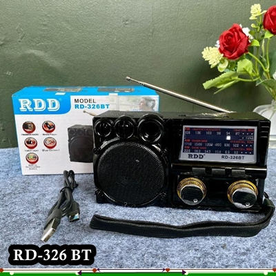 NEW Radio Speaker RD-326BT FM/AM/SW 3 Band Speaker Radio Mini Music Box + Bluetooth