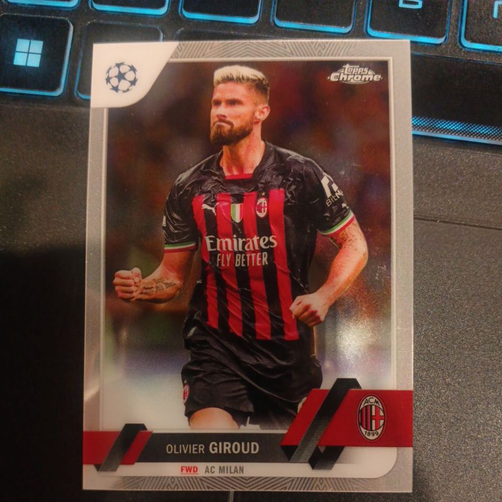kartu bola topps chrome ucc 2023 AC Milan