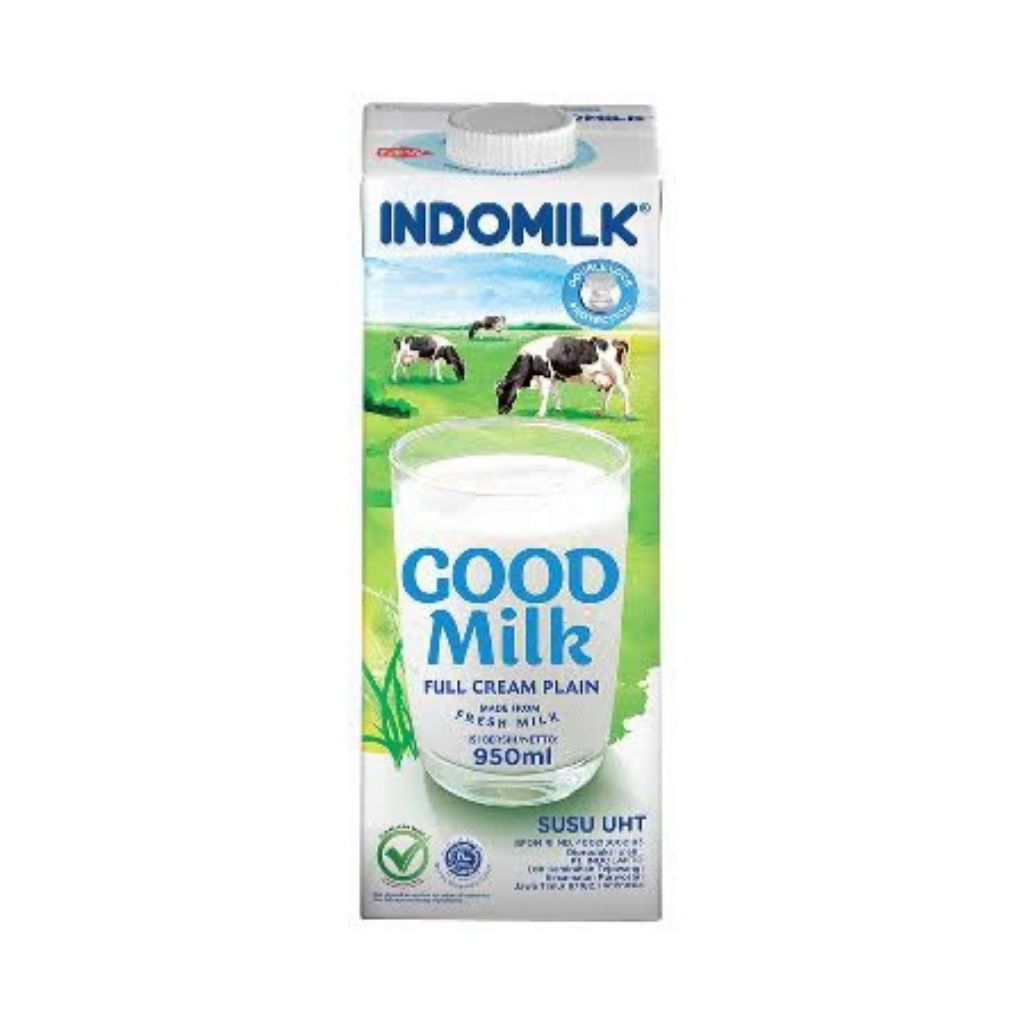 Susu Good Milk UHT Full Cream Indomilk 950ml