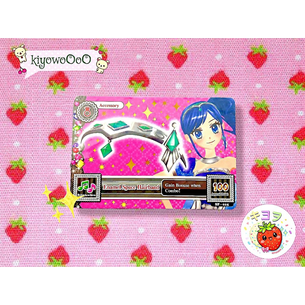 Kartu Aikatsu Acc Enamel Space Hairband Aoi Card [Baca Deskripsi]