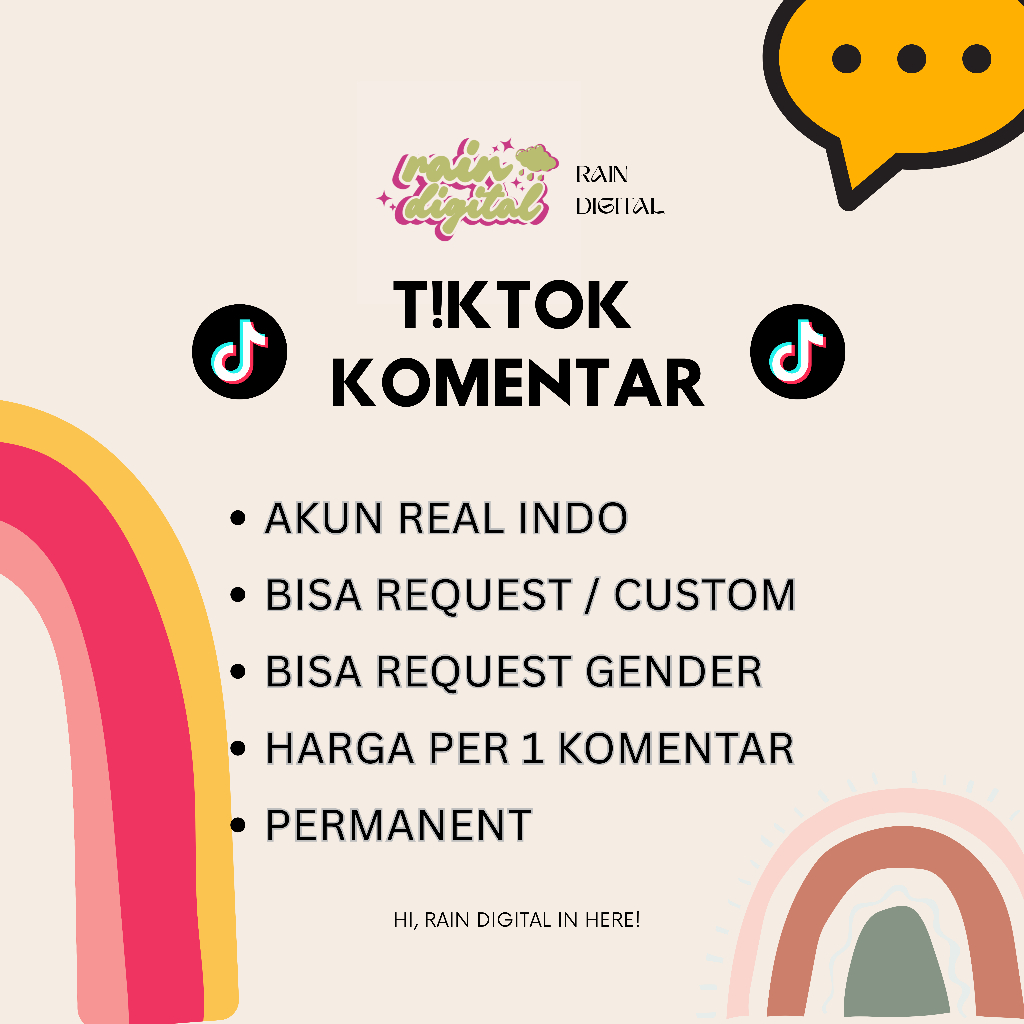 TIKTOK COMMENT REAL INDO FAST PERMANENT