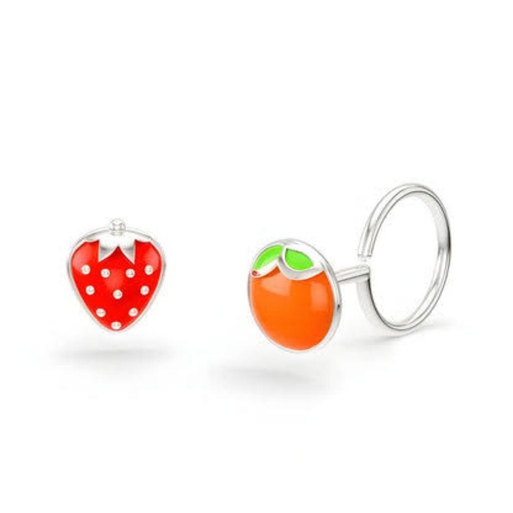 anting bayi karakter titanium 3 biji