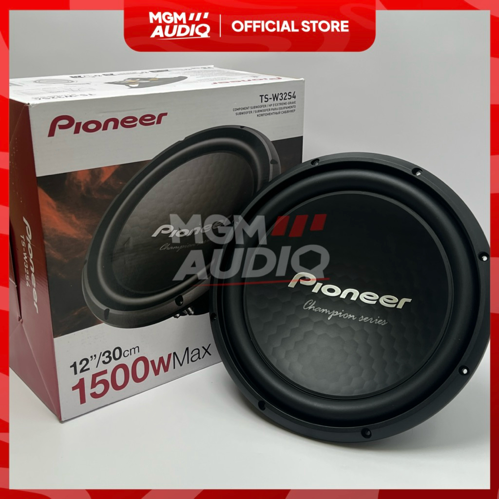 Subwoofer Mobil 12 Inch Pioneer TS-W32S4 Champion Series 500W RMS - Subwofer 12"