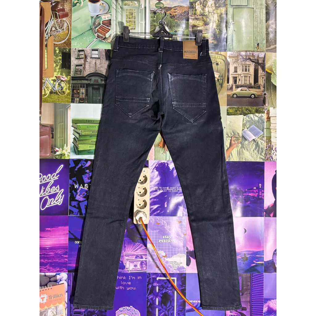 Hugo Boss Black Washed Slim Fit Jeans Size 27 Preloved