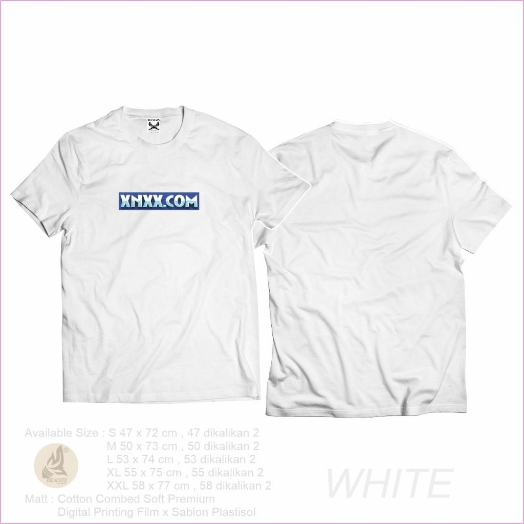 Kaos Xnxx Katun Premium Unisex Terbaru Basic Pria Wanita COD